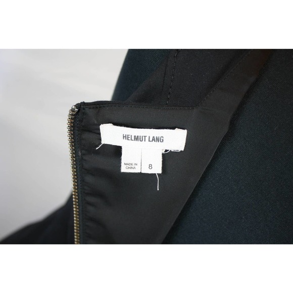 Helmut Lang Dress Sleeveless Black V Neck Size 8 - Picture 4 of 4